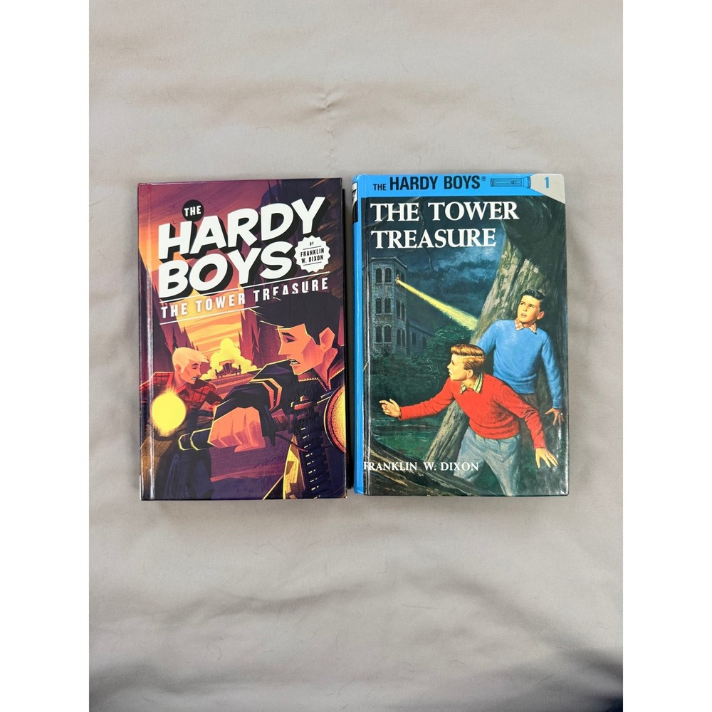 Hardy Boys The Tower Treasure Book Lot 2 Editions Franklin W Dixon Hardcover